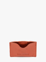 Kaarthouder Gabin Ginger Leder Paul marius Bruin ginger GABINGIN-vue-porte